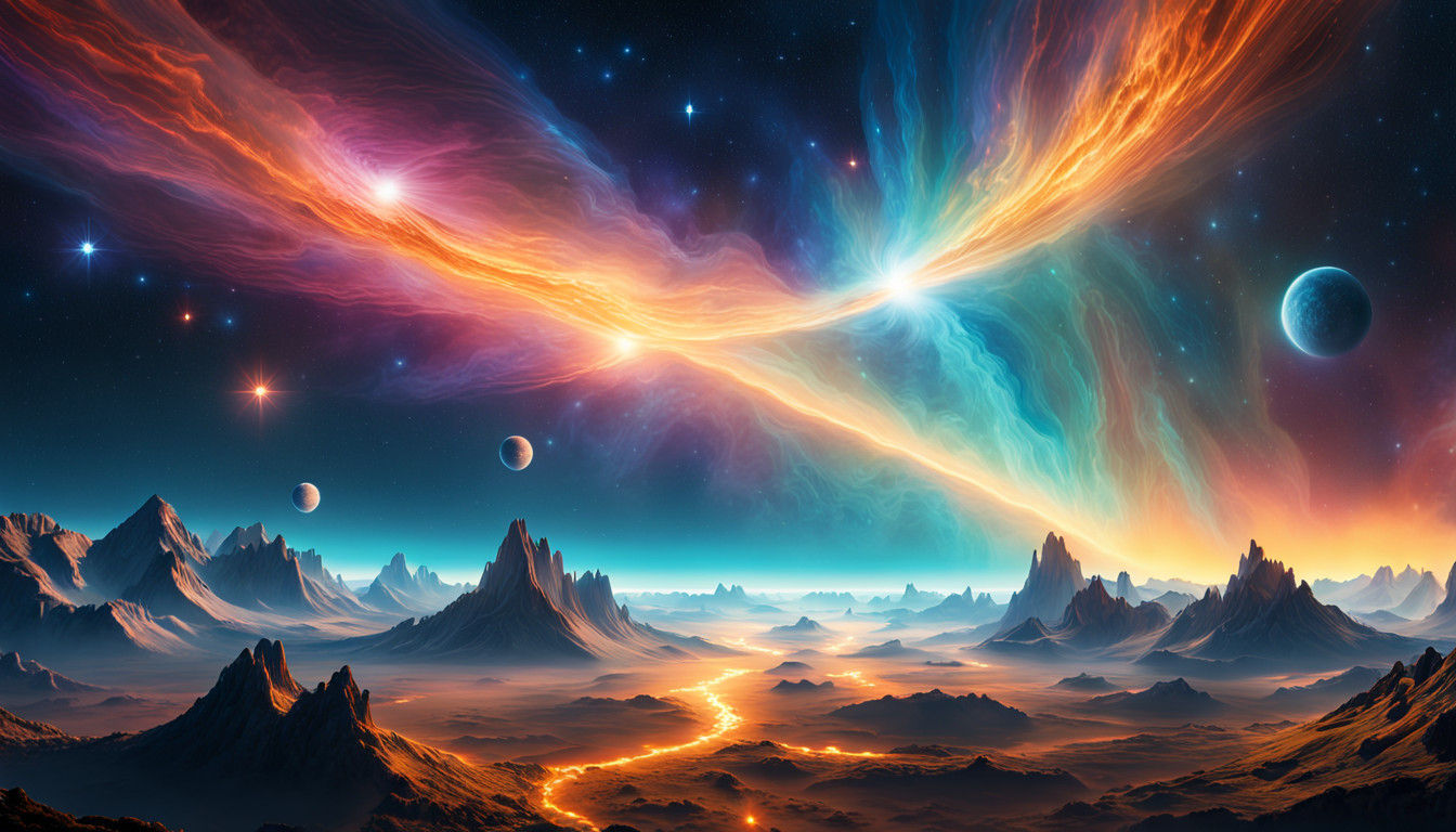 Surreal Cosmic Portraits of Iridescent Star Clusters in Ethe...