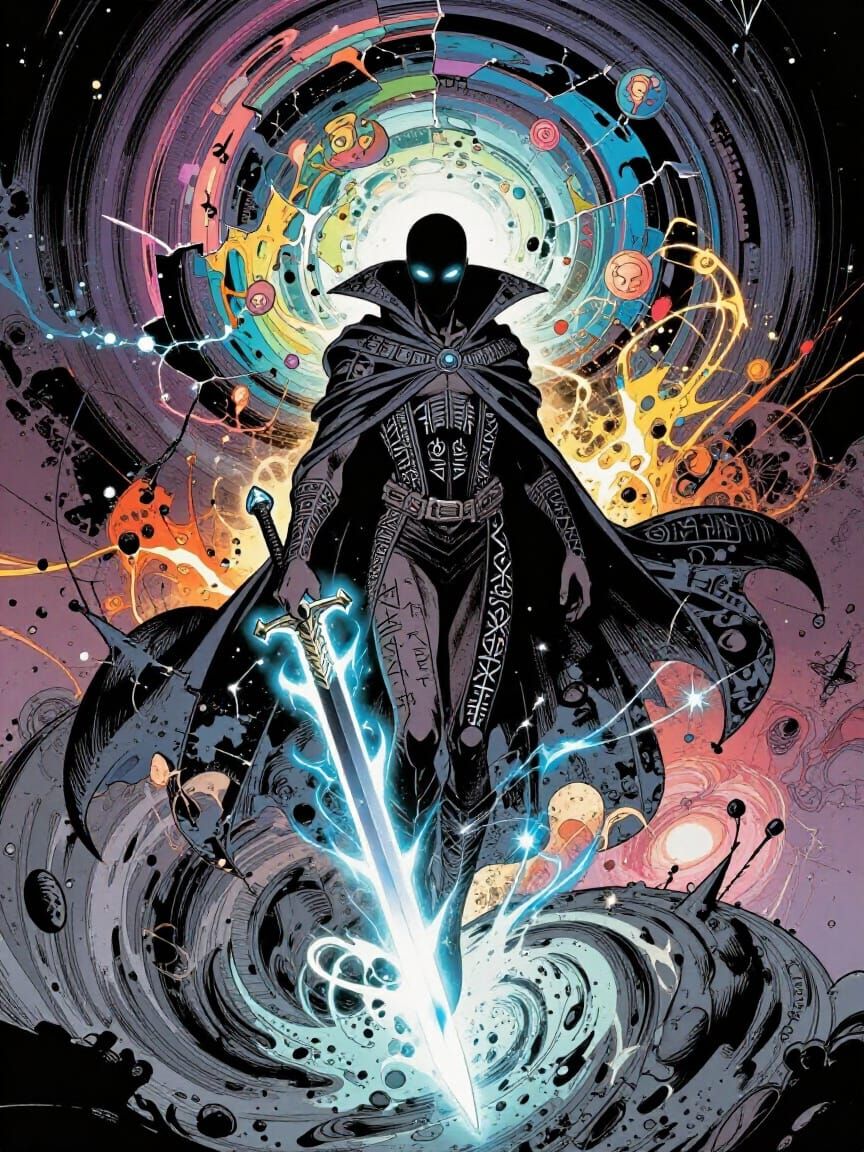 Cosmic Rogue in Maelstrom of Realities Comic Cover Art