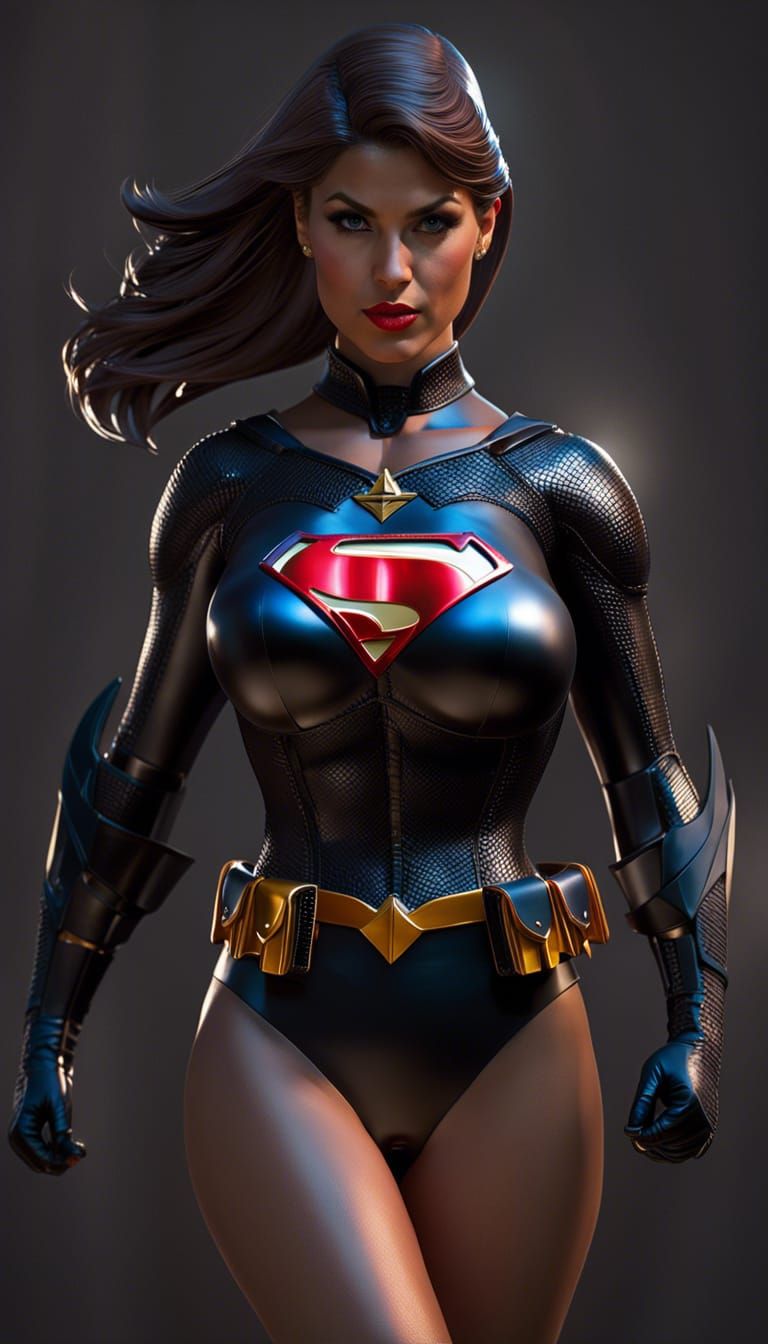 Beautiful Batgirl-Supergirl female