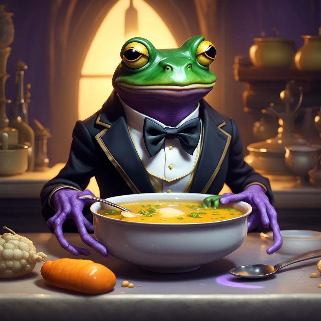 Frog Chef: A Dark Fantasy Concept Art