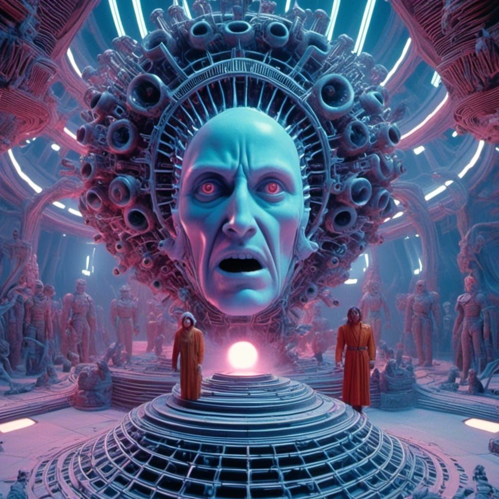 Vaporwave Quantum Hivemind Equilibrium: Submechanophobia Art