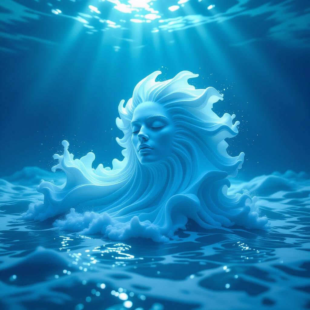 Living Foam Wave Dances on Turbulent Sea Bed