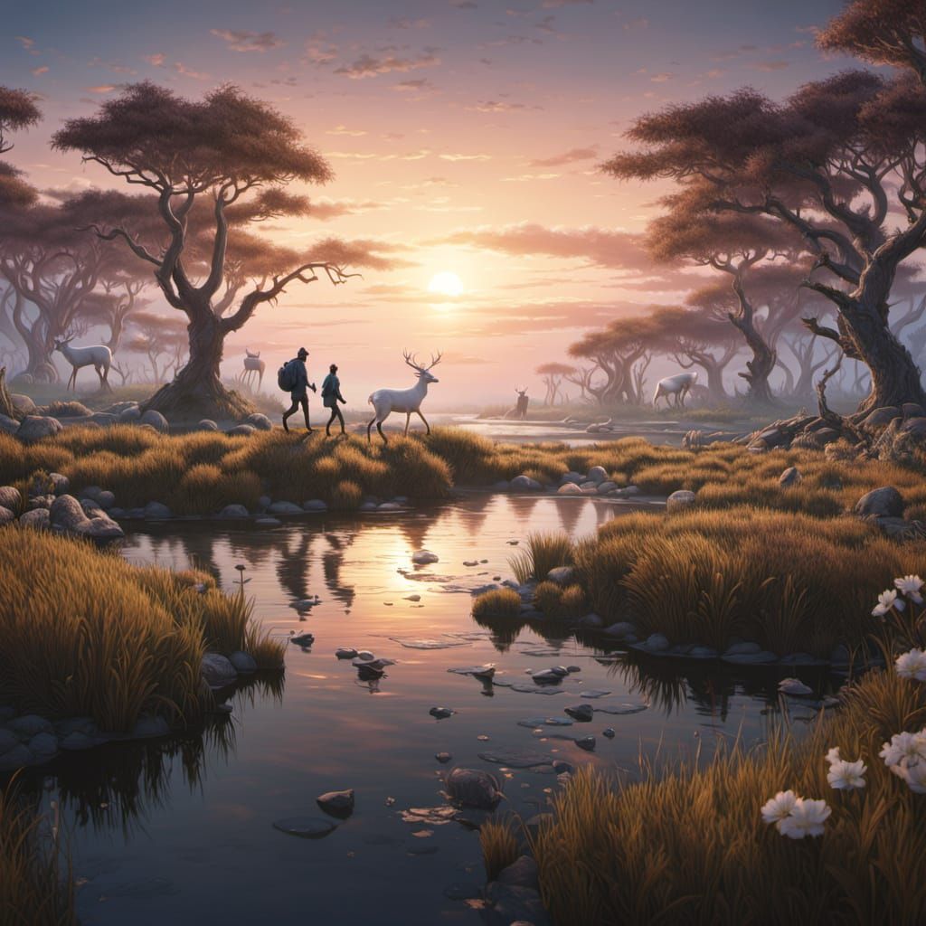 The Midnight Coastal Wetland