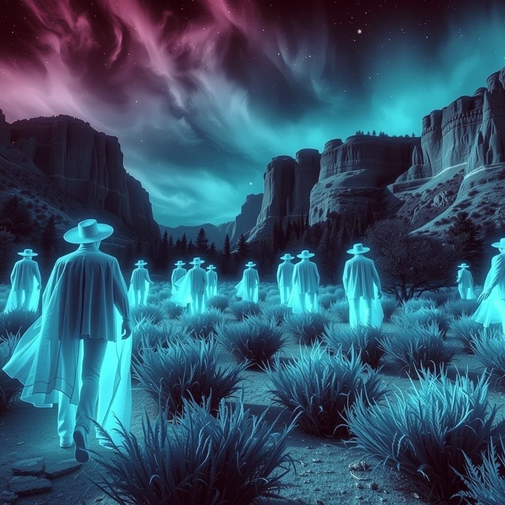 Ghostly Cowboys Haunt the Old West