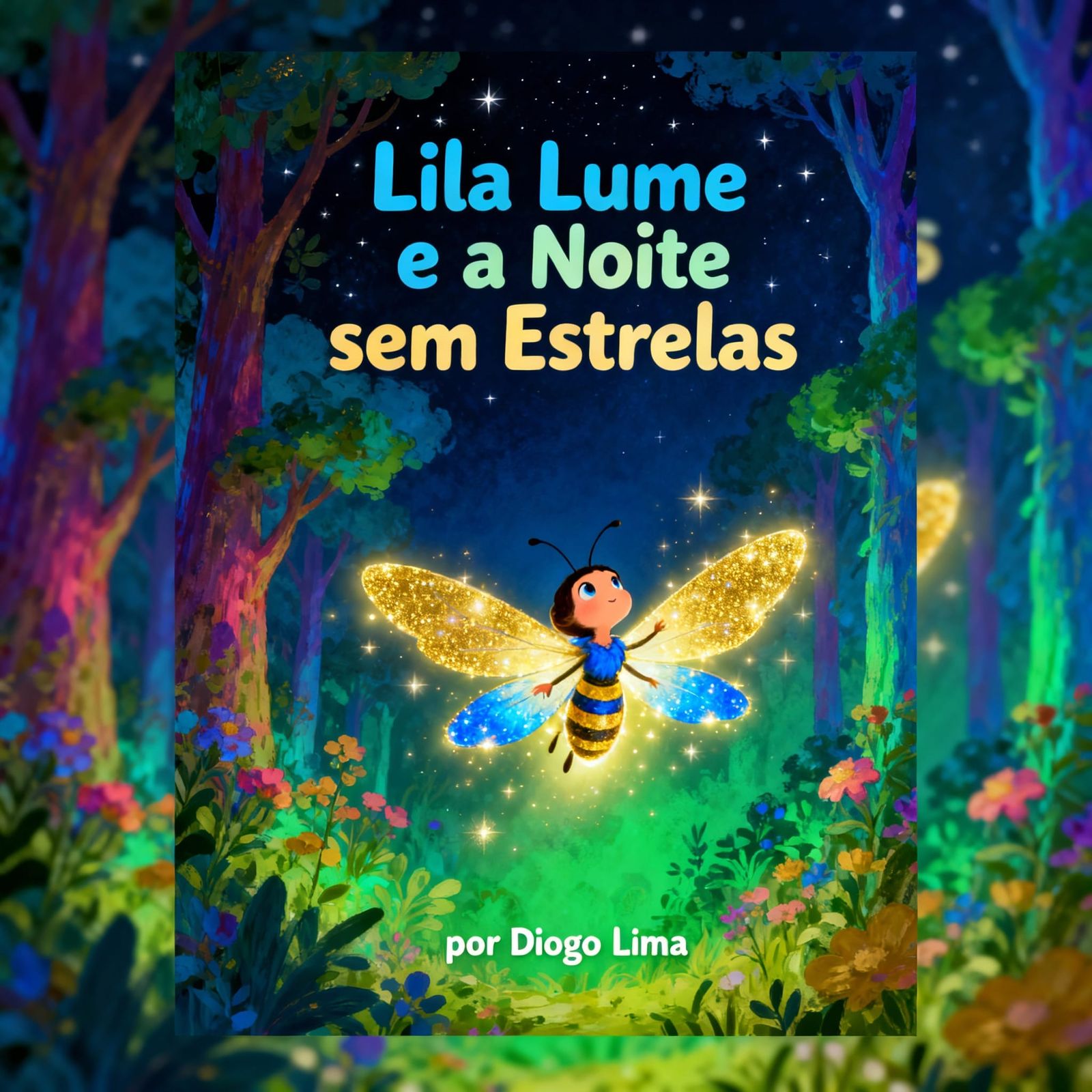 Magical Firefly Lila in Enchanted Forest Book Cover