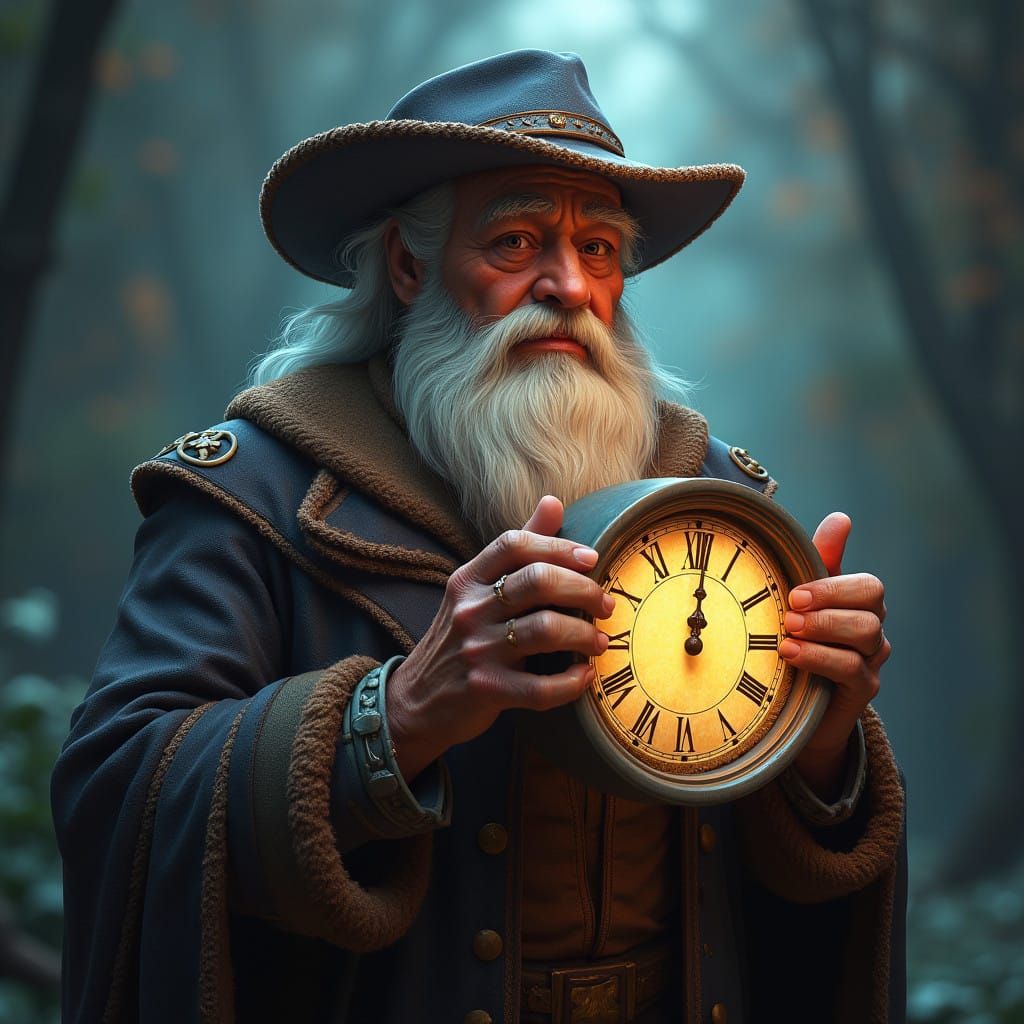 Timeless Gentleman in Vibrant Fantasy