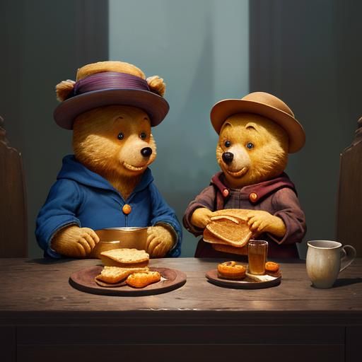 Paddington and Pooh's Fantasy Tea Party