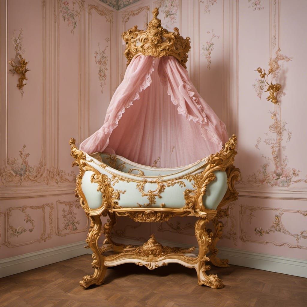 Rococo Cradle in a Princess Room
