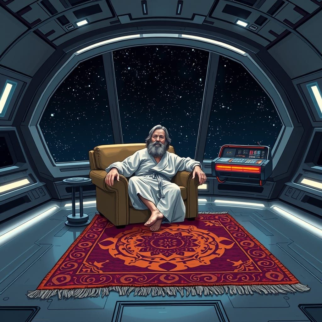 The Dude Brings Chill to the Death Star's Bridge