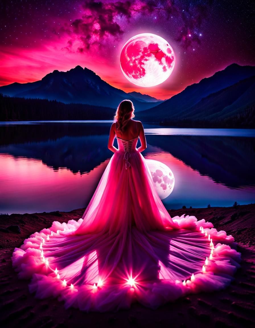 Waiting under the moon light