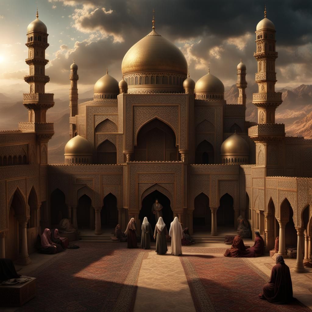 Polygamy in Islam: Digital Matte Painting