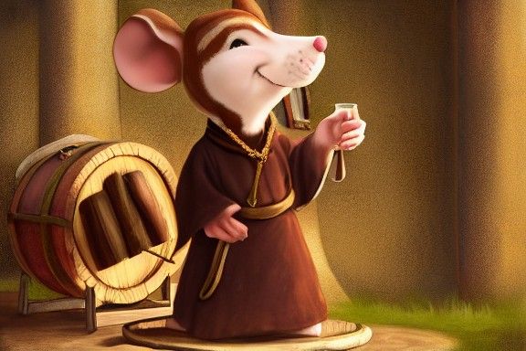 Merry Mouse Friar with Ale and Cheese