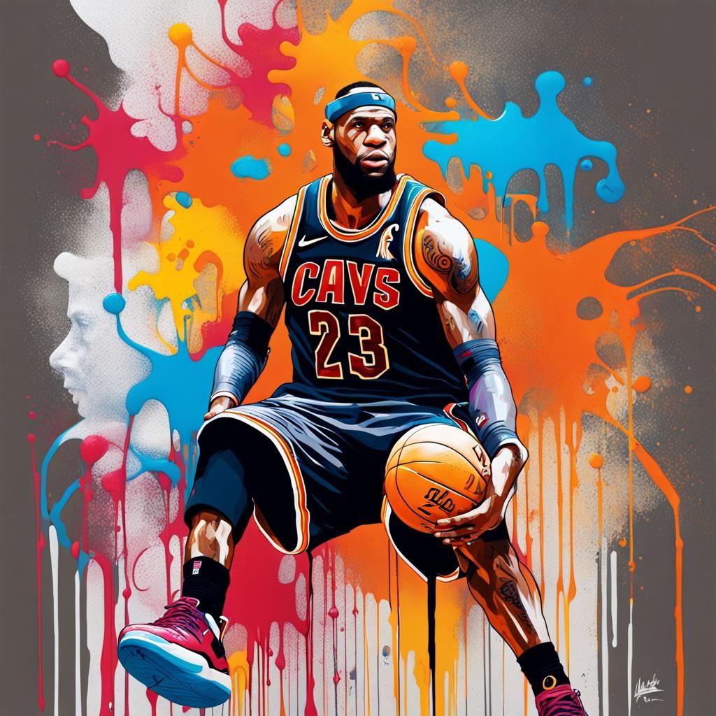 Lebron 19s Graffiti Art in Ultra Quality