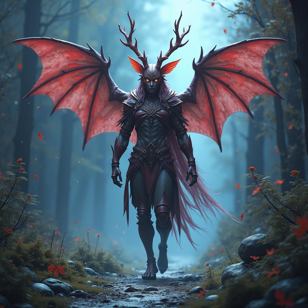 Fantastical Creature in Detailed Matte Painting