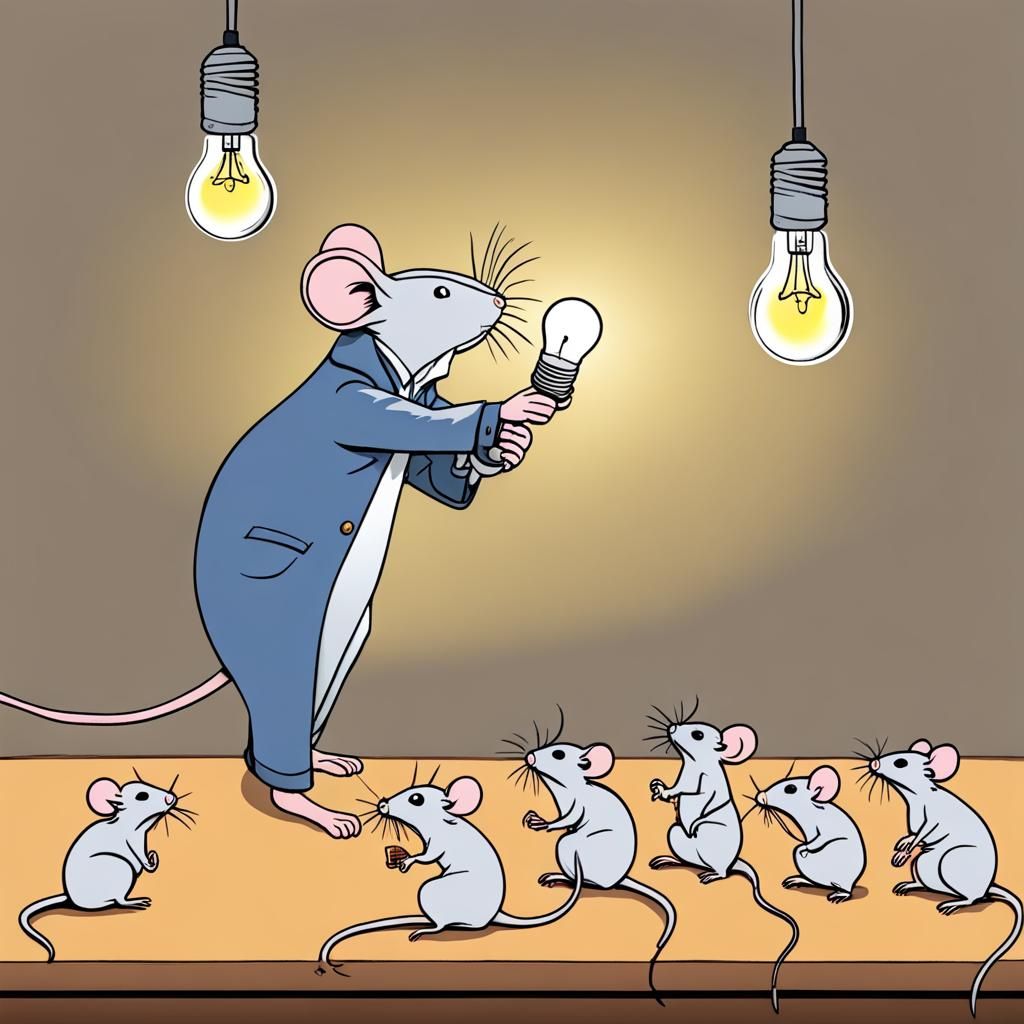Mice Change a Lightbulb: AI Interpretation