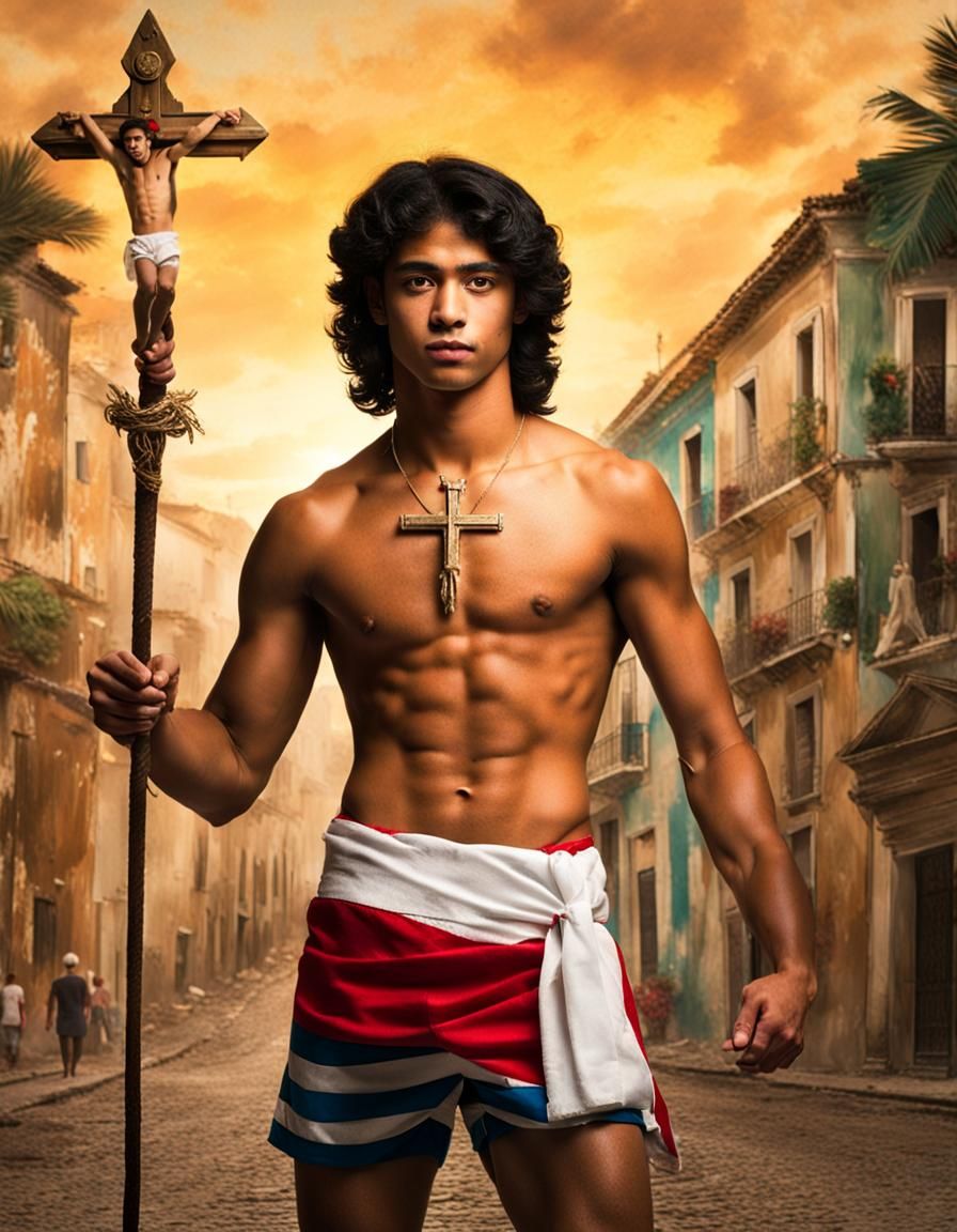 Young St. Sebastian Figure