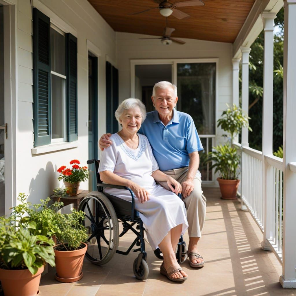 Warmth of Golden Years on the Verandah