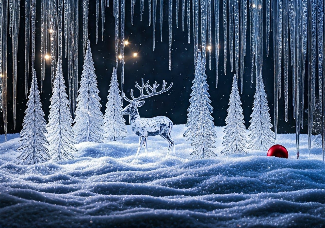 Ethereal Winter Wonderland in Crystal Clear Delicacy