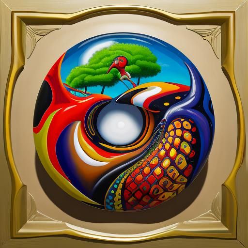 Surreal Matte Oil Painting