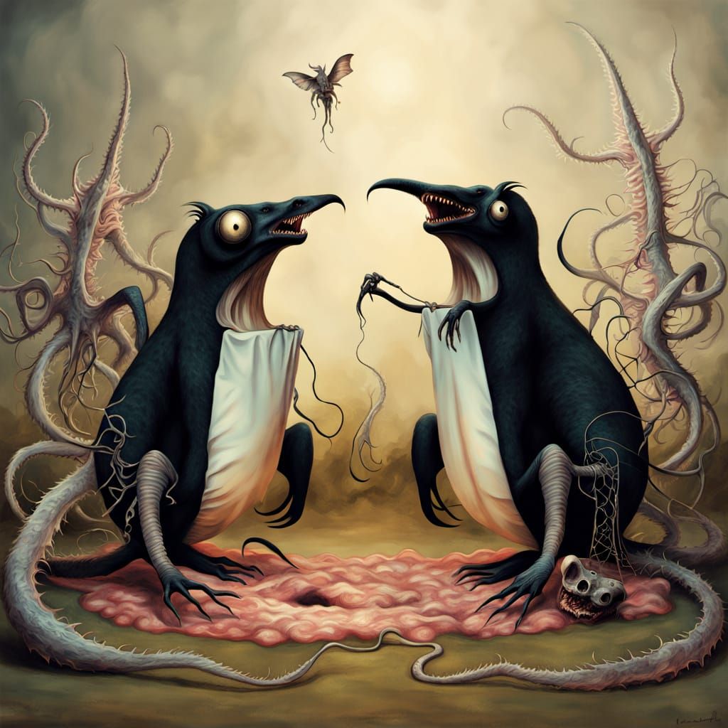 Eldritch Horror: Chaos Daemon in Bosch Style