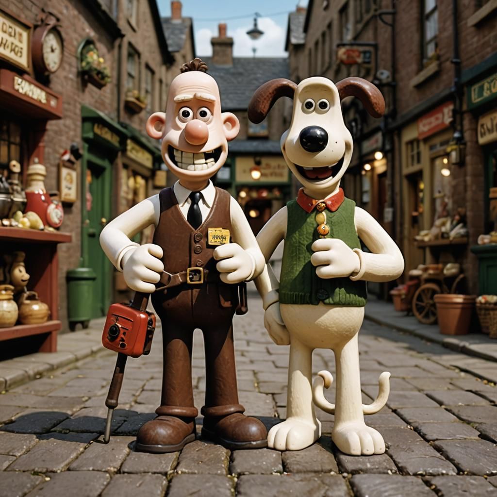 Wallace and Gromit: An AI Interpretation