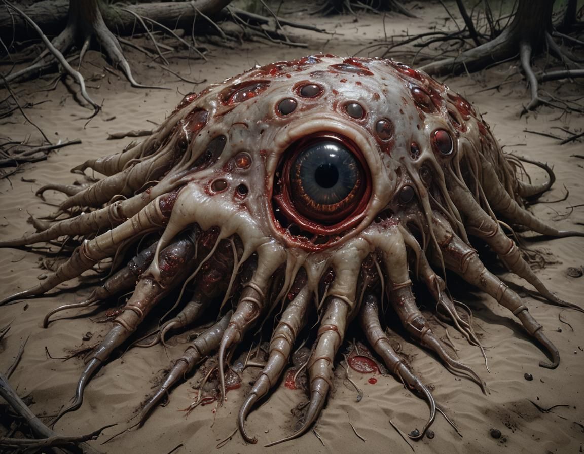 Horrifying Amorphous Blob in the Woods