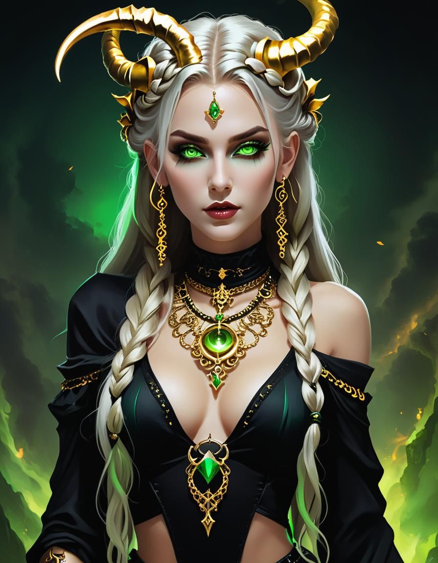 Enchanting Necromancer in Dark Fantasy Setting