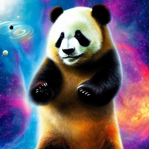 Cosmic Panda in Space Movie Poster
