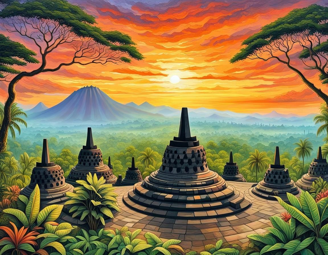 Candi Borobudur Java Indonesia