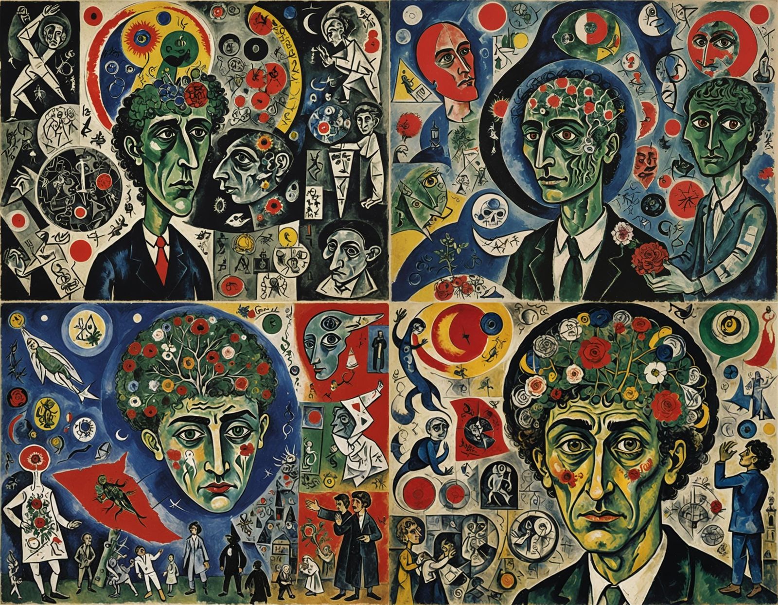 Disturbing Homunculus Brain Surgery: Cubist Horror