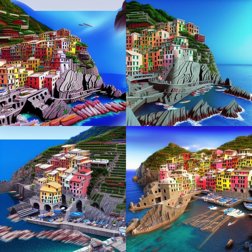 Cinque Terre: Studio Ghibli Anime Key Visual