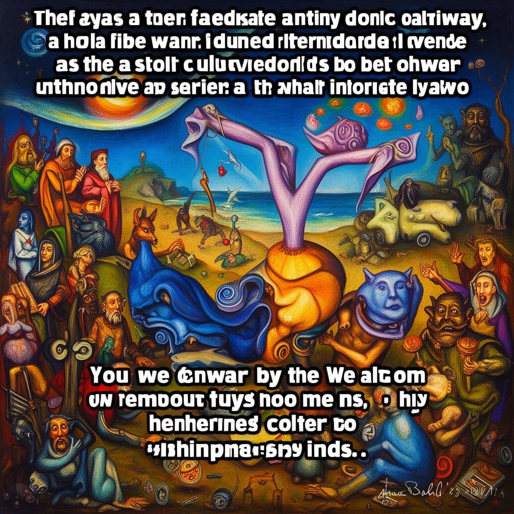 Surreal Digital Painting Captures Modern Internet Culture