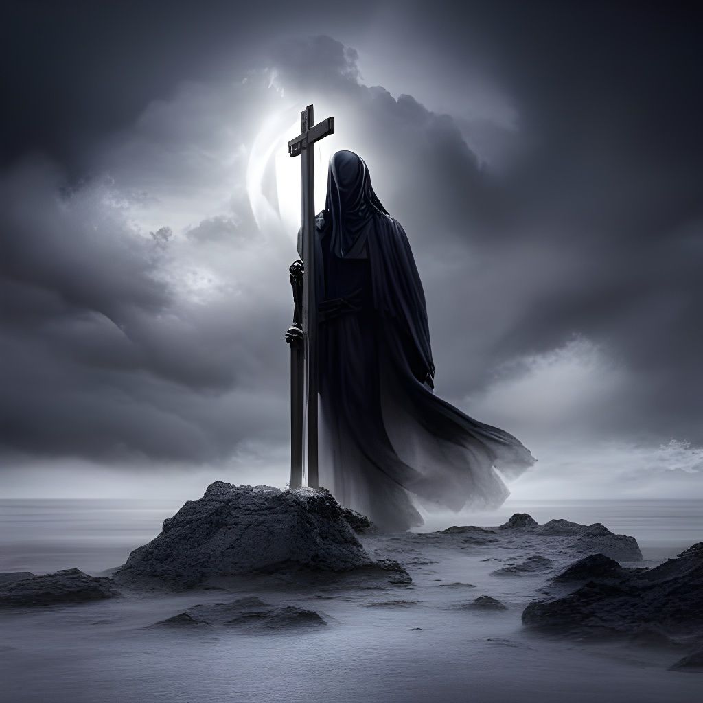Dramatic Grim Reaper Digital Matte Painting