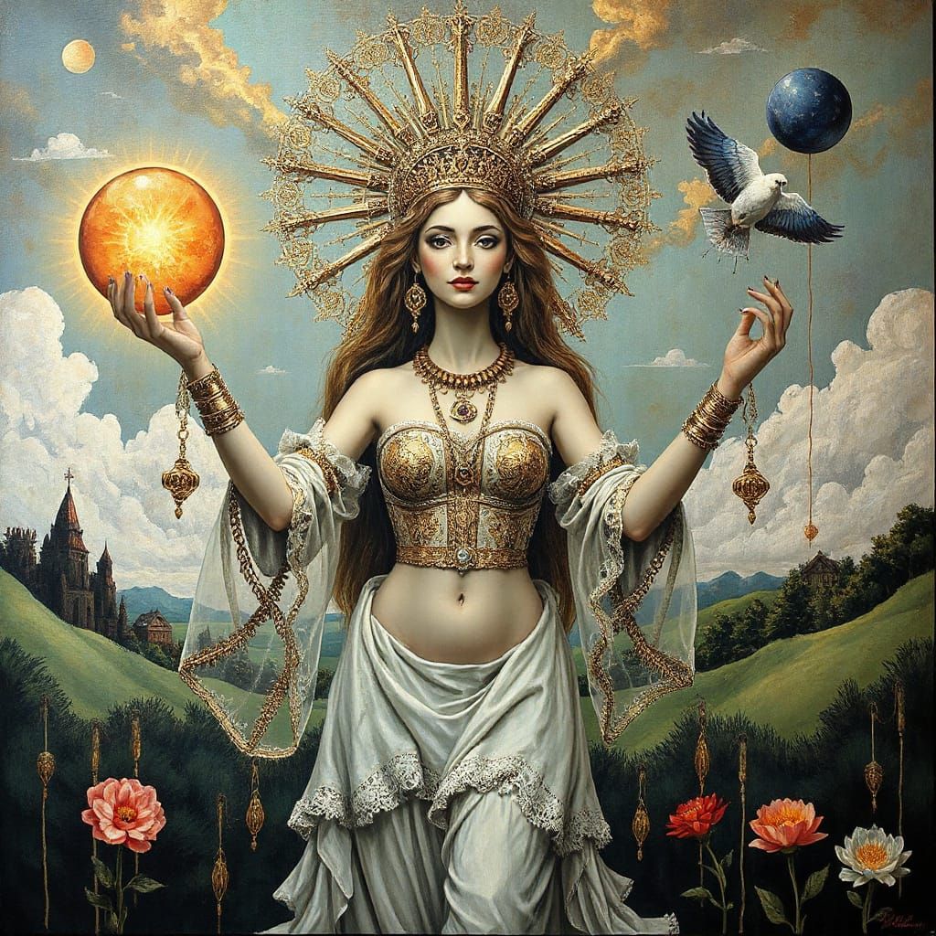 Eclectic Art: A Vision of a Beautiful Goddess