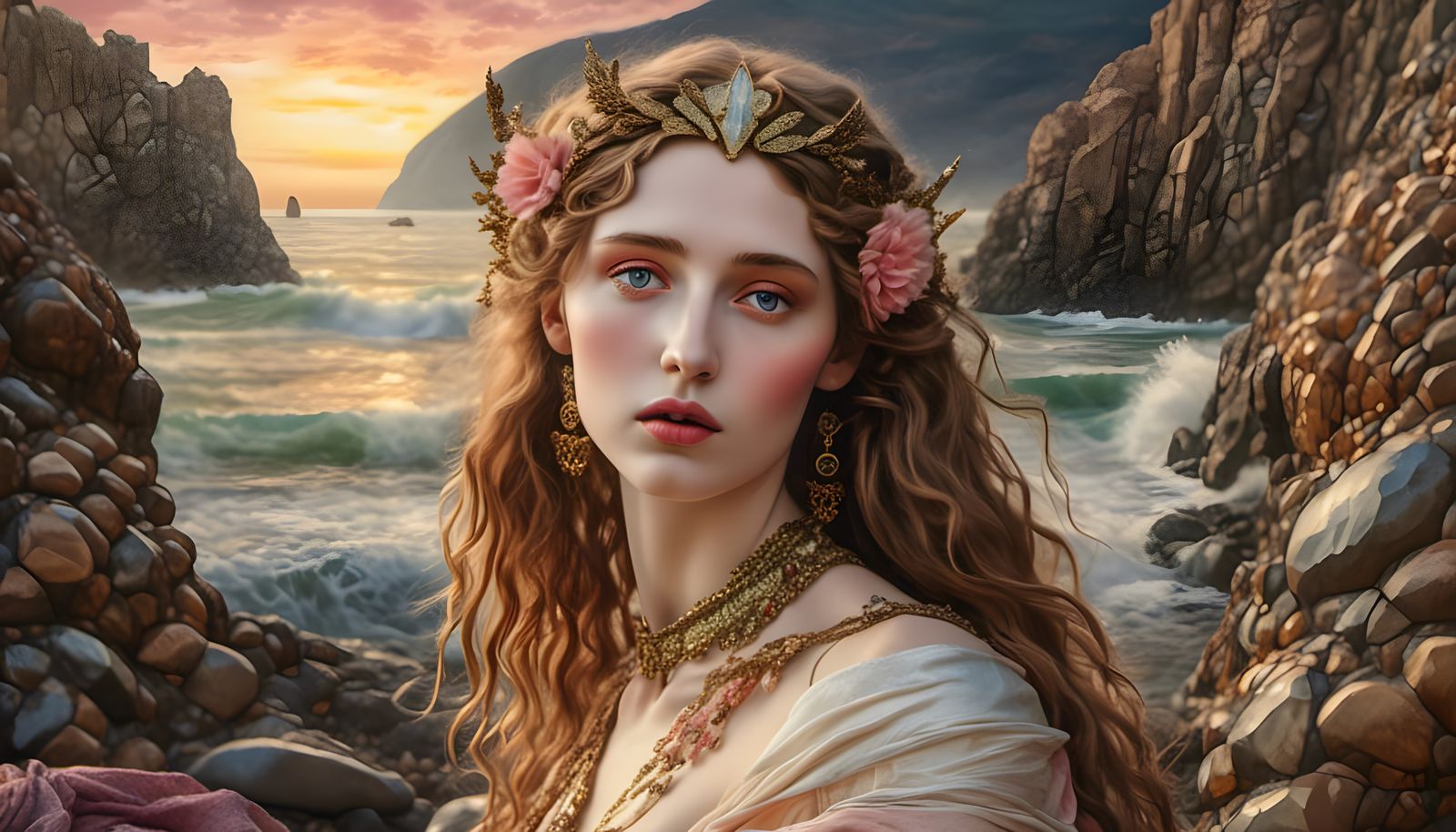<lora:Pre-Raphaelite:1.0>
