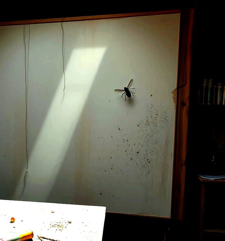 Hyperrealistic Art Studio with Easel and Canvas