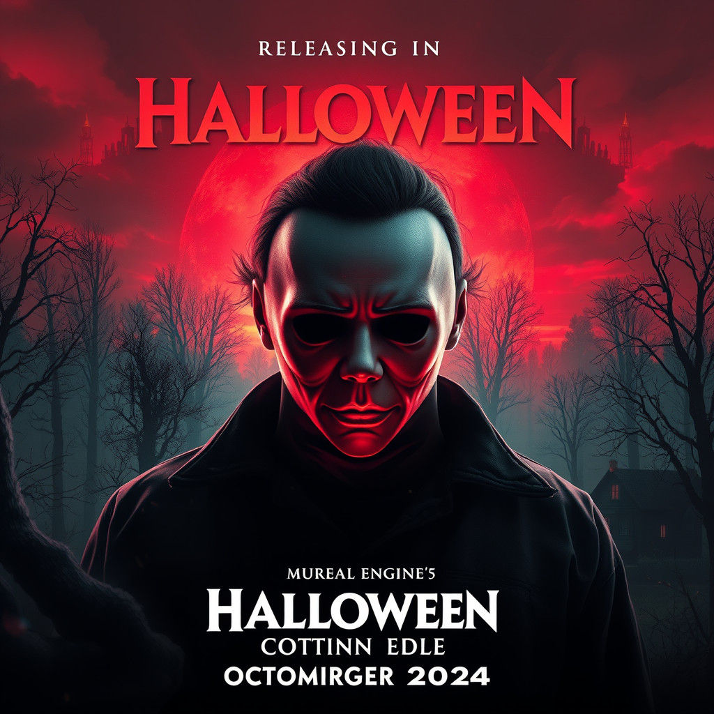 Michael Myers in Halloween Movie Poster