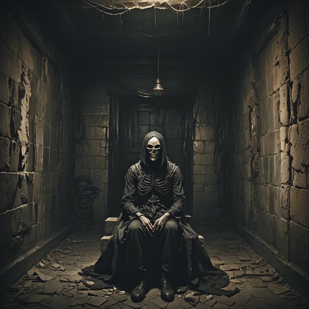 Eerie Surrealism: Solitude in Abandoned Room