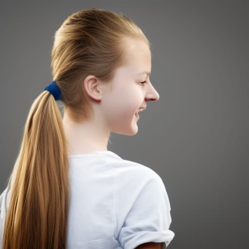 Happy Danish Teenager Cartoon Portrait