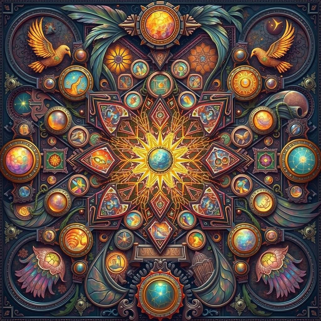 Ammolite Gargoyle in Prismatic Night Garden