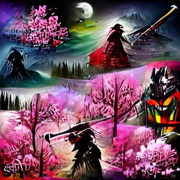 Ethereal Ghost Samurai Ready for Battle