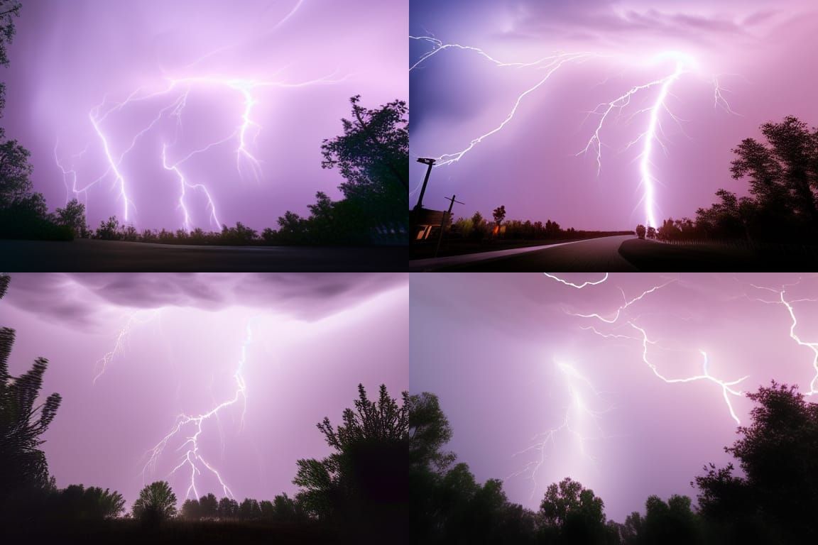 Magnificent Lightning Storm in Photorealistic Detail
