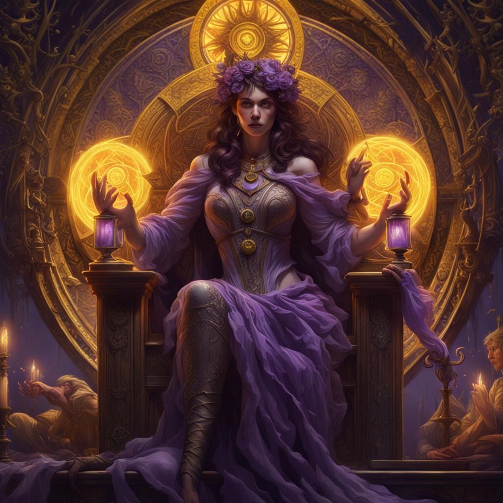 Dark Fantasy Tarot Card Art in 8K Resolution