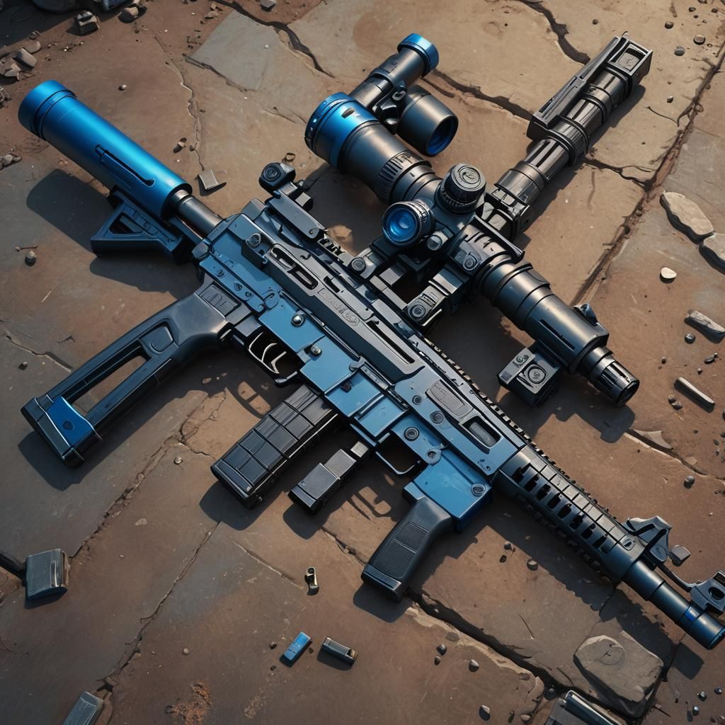 Futuristic Integrated Sniper Rifle Concept Art