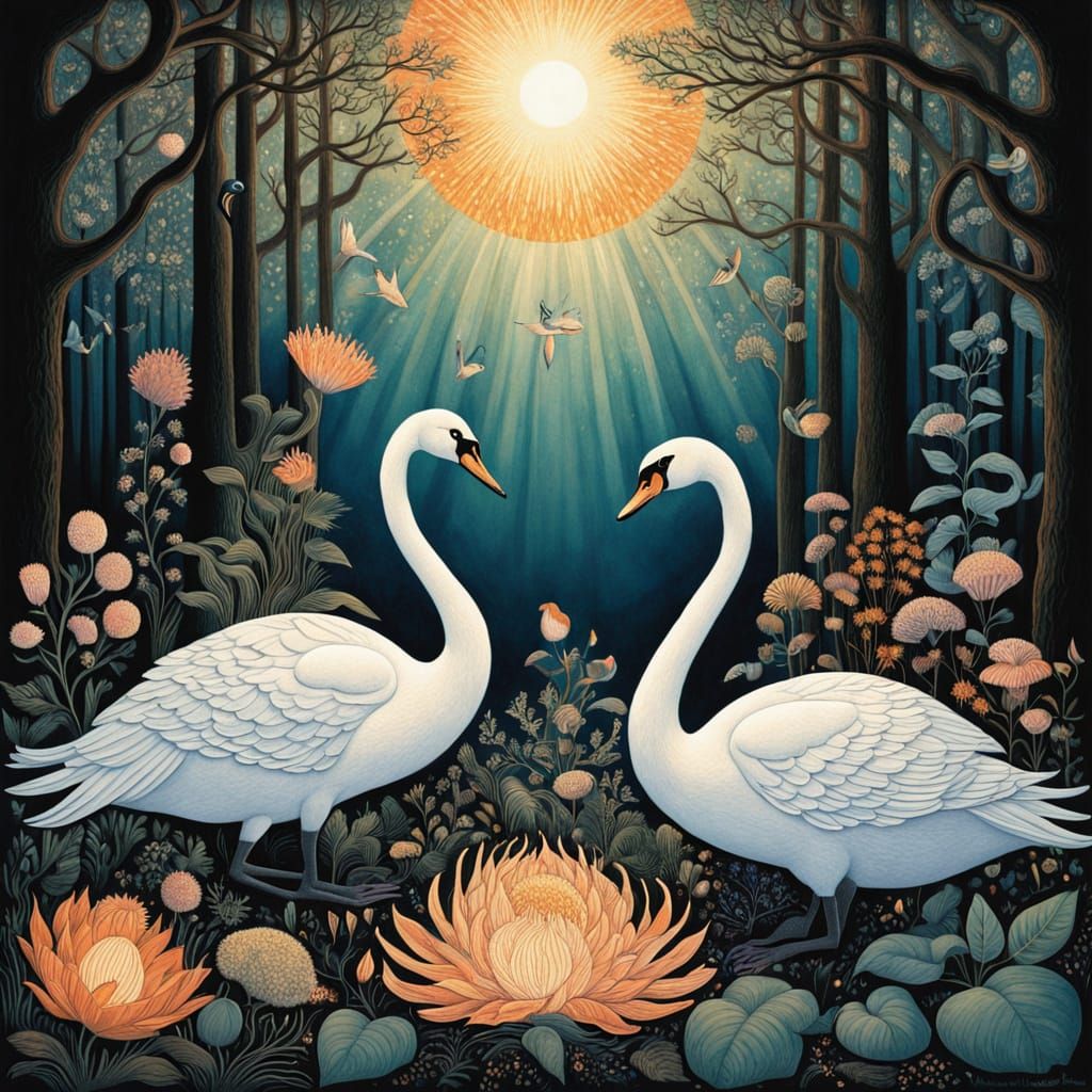 Women Rise from the Forest Floor in Whimsical, Klimt-Inspire...