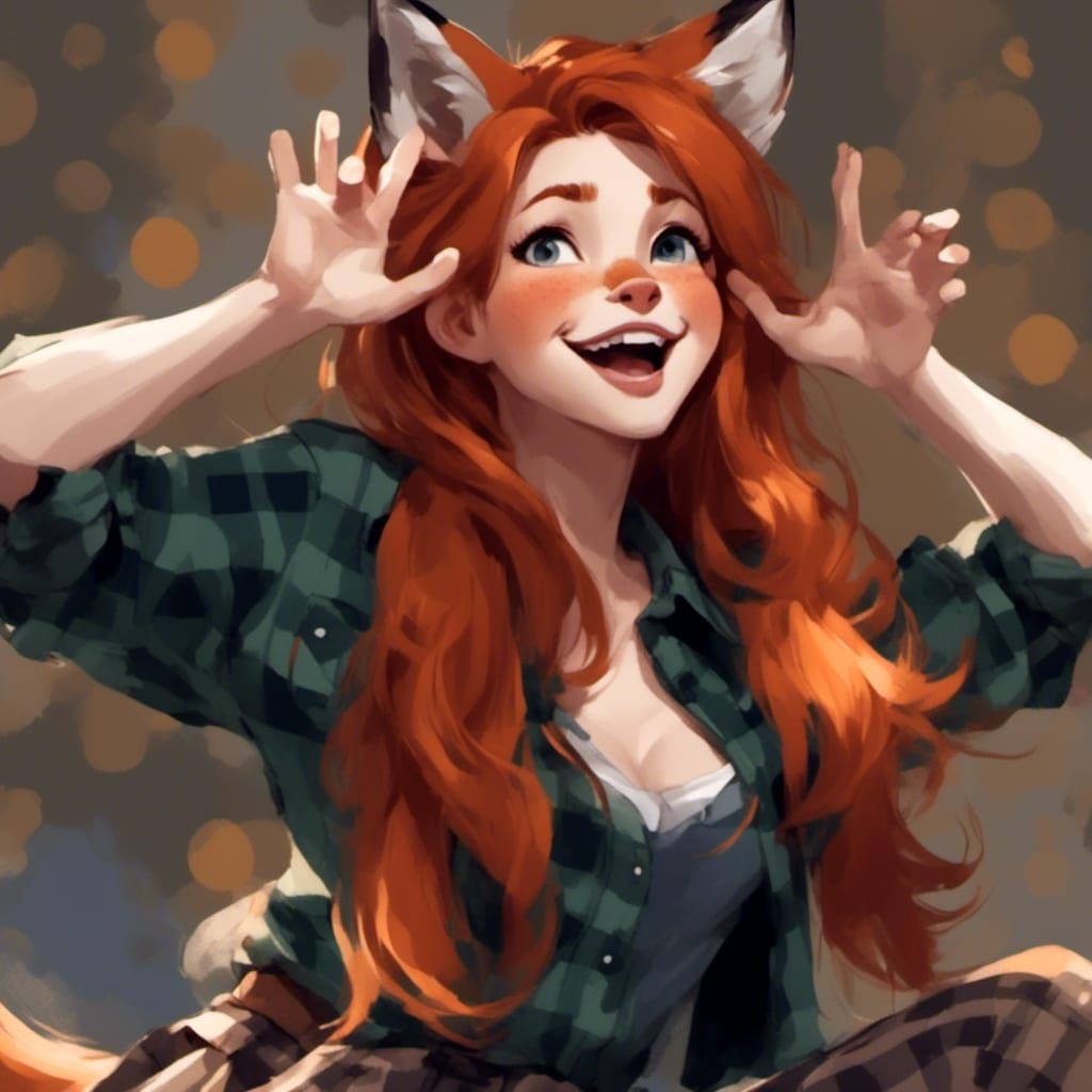 Adorable Fox-girl VIXEN plays JENGA®