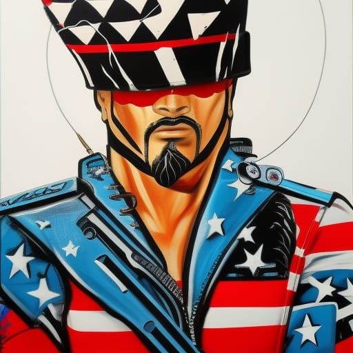 GI Joe in Alec Monopoly Graffiti Style, 8K
