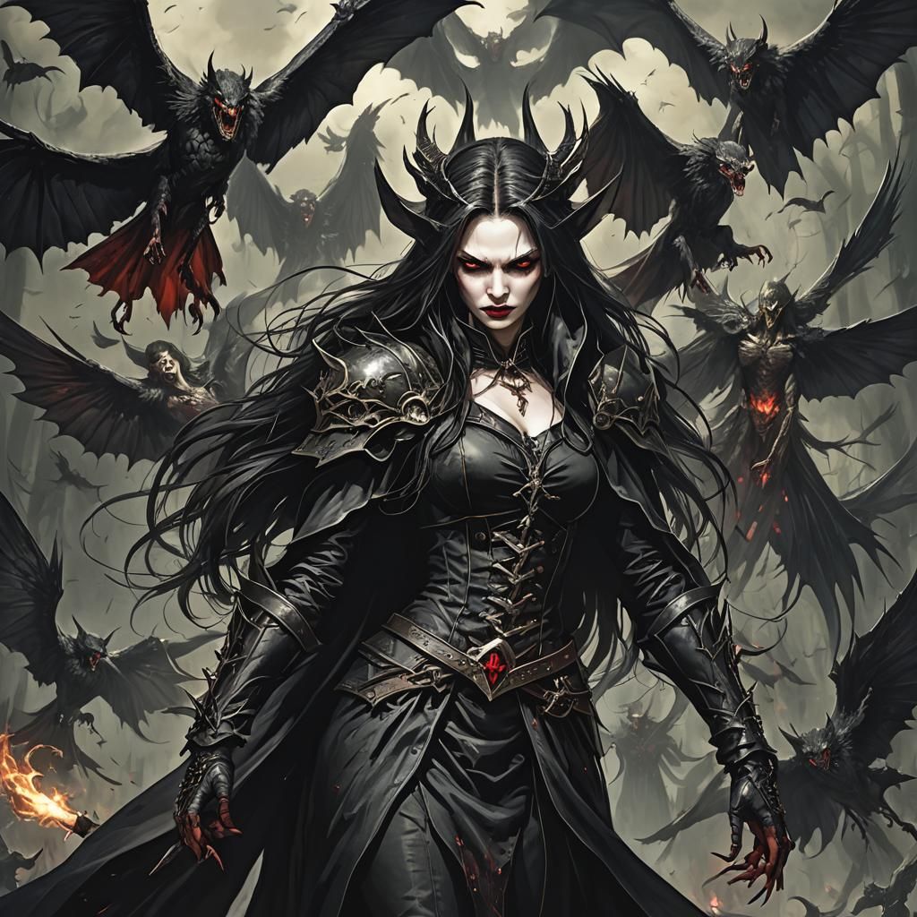 Female Vampire Witch Angels: Gothic Fantasy
