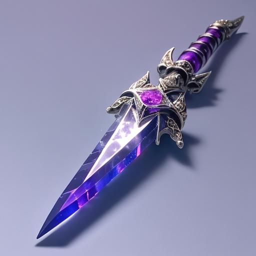 Ornate Dagger with Colorful Gems