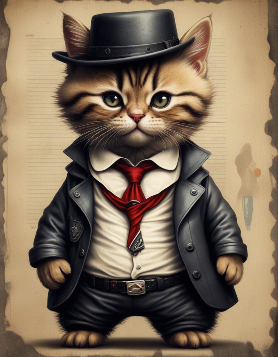 Charming 1920s Style Portrait of a Young Compton Gangster